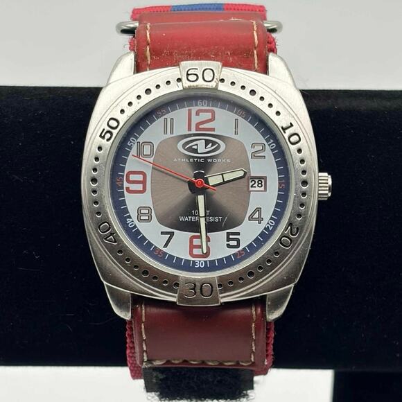 Red Athletic Works Men’s Watch - Picture 1 of 5
